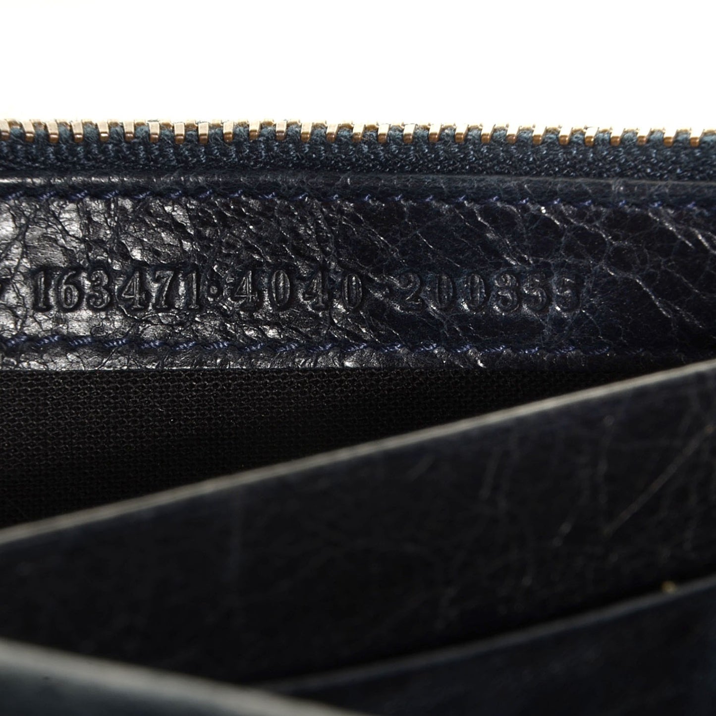 Agneau Classic Hardware Money Wallet Dark Night