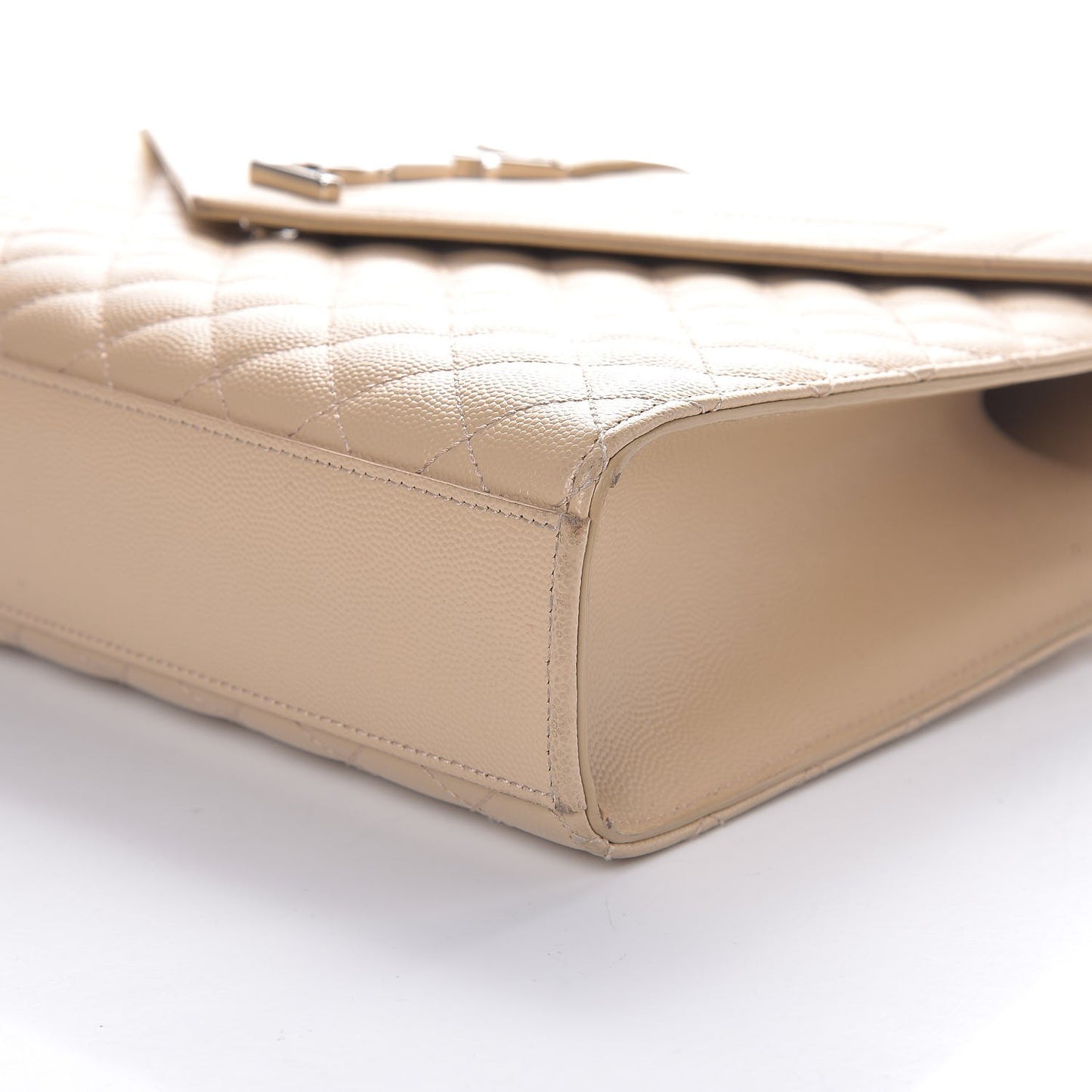 Grain De Poudre Large Triquilt Monogram Satchel Dark Beige