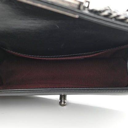 Chanel Glazed Calfskin Quilted Small Boy Chained Flap Black 5 of 11