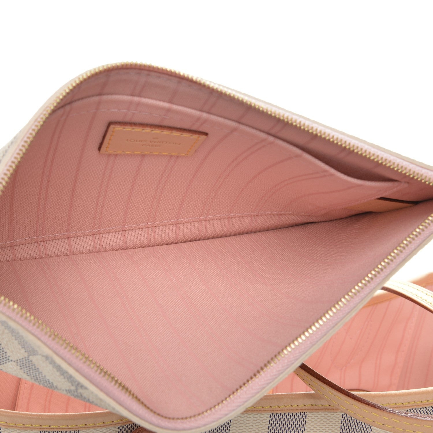 Louis Vuitton Damier Azur Neo Neverfull MM Rose Ballerine 8 of 8