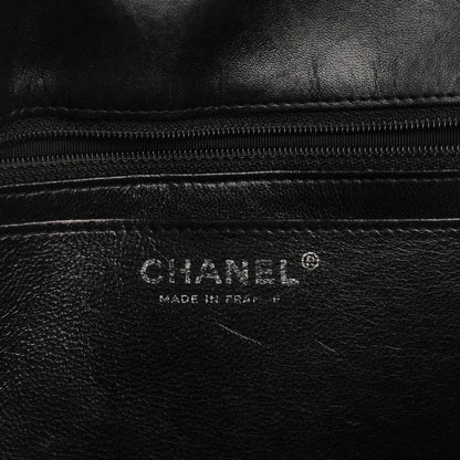 Chanel Distressed Patent Quilted Jumbo Single Flap Black 6 of 7