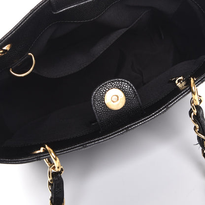Chanel Caviar Quilted Petit Shopping Tote PST Black 5 of 8