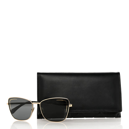 Chanel Cat Eye Sunglasses 71412 Gold 8 of 8
