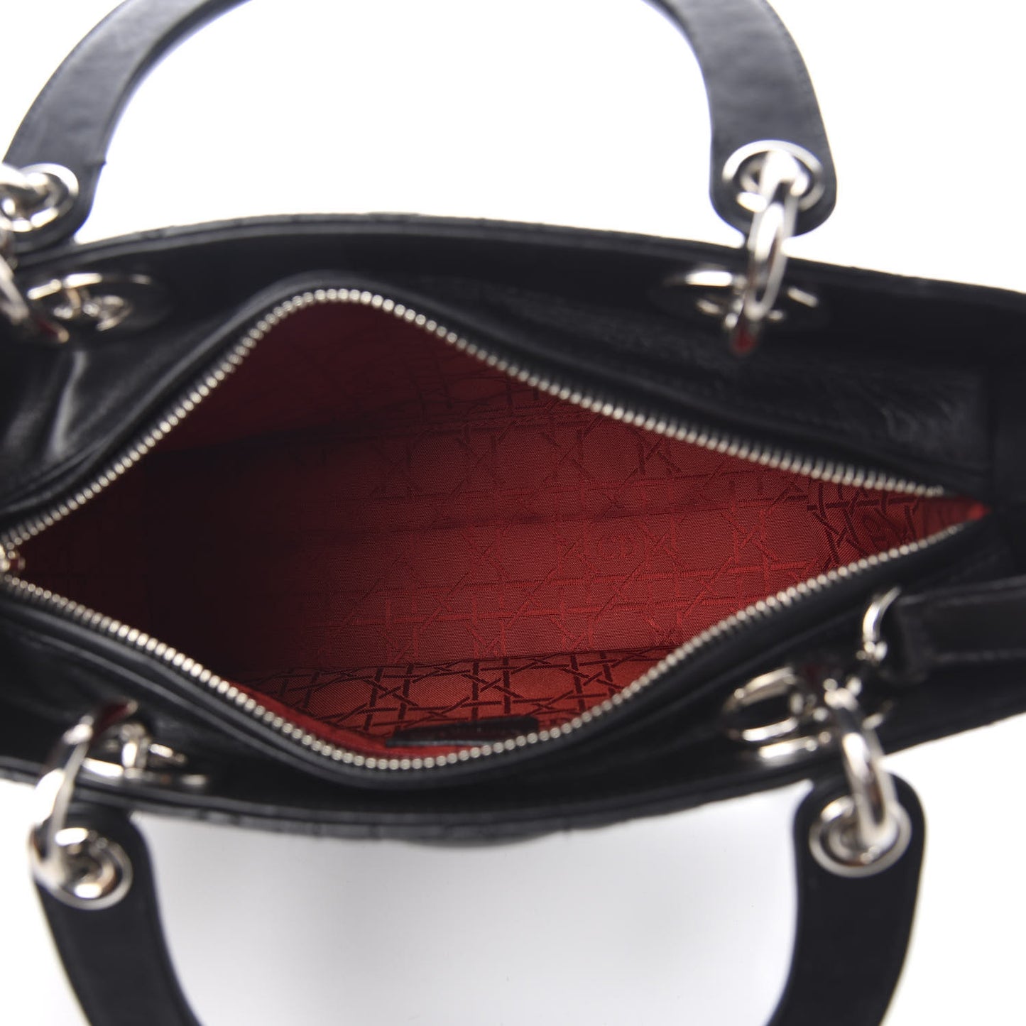 Lambskin Cannage Medium Lady Dior Black