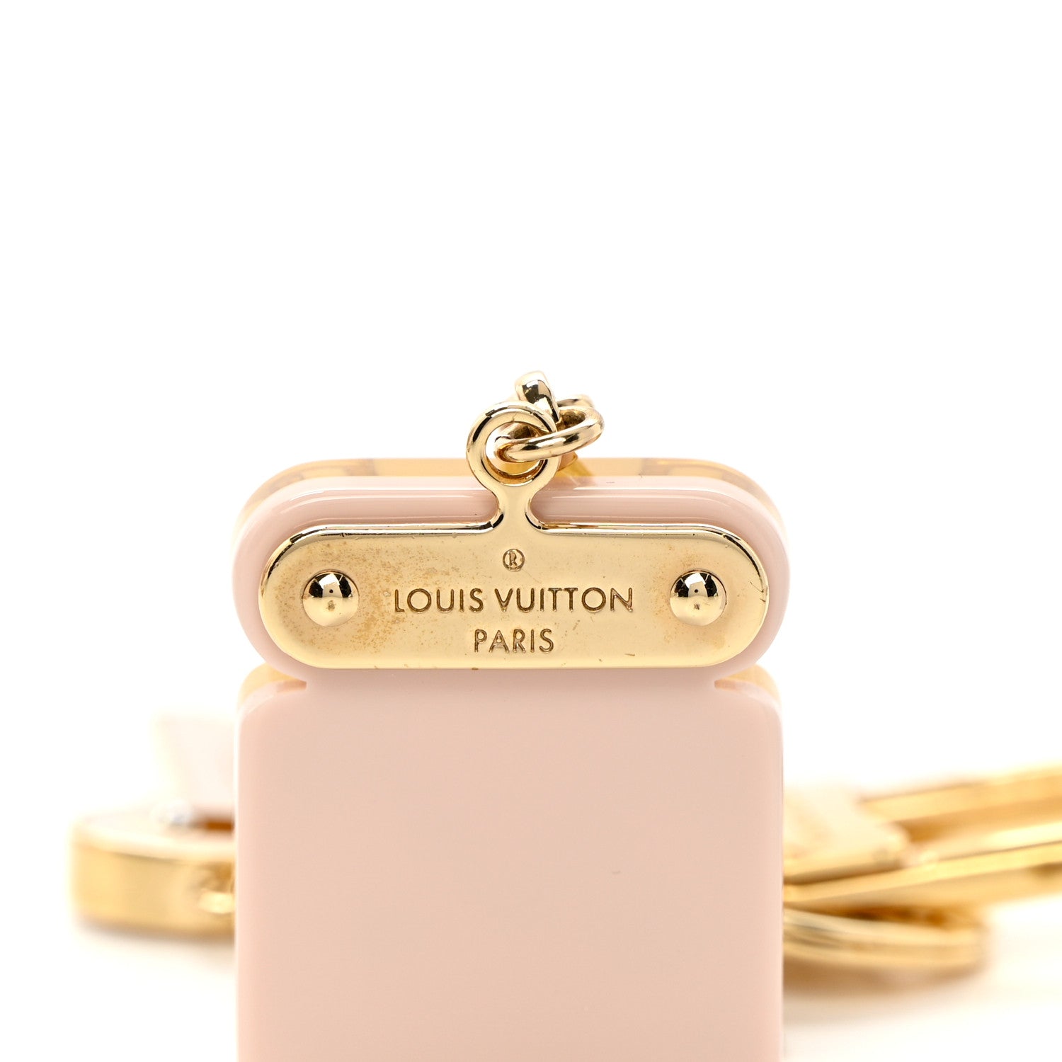 Louis Vuitton Acetate Lock Bag Charm Key Holder Gold 5 of 5