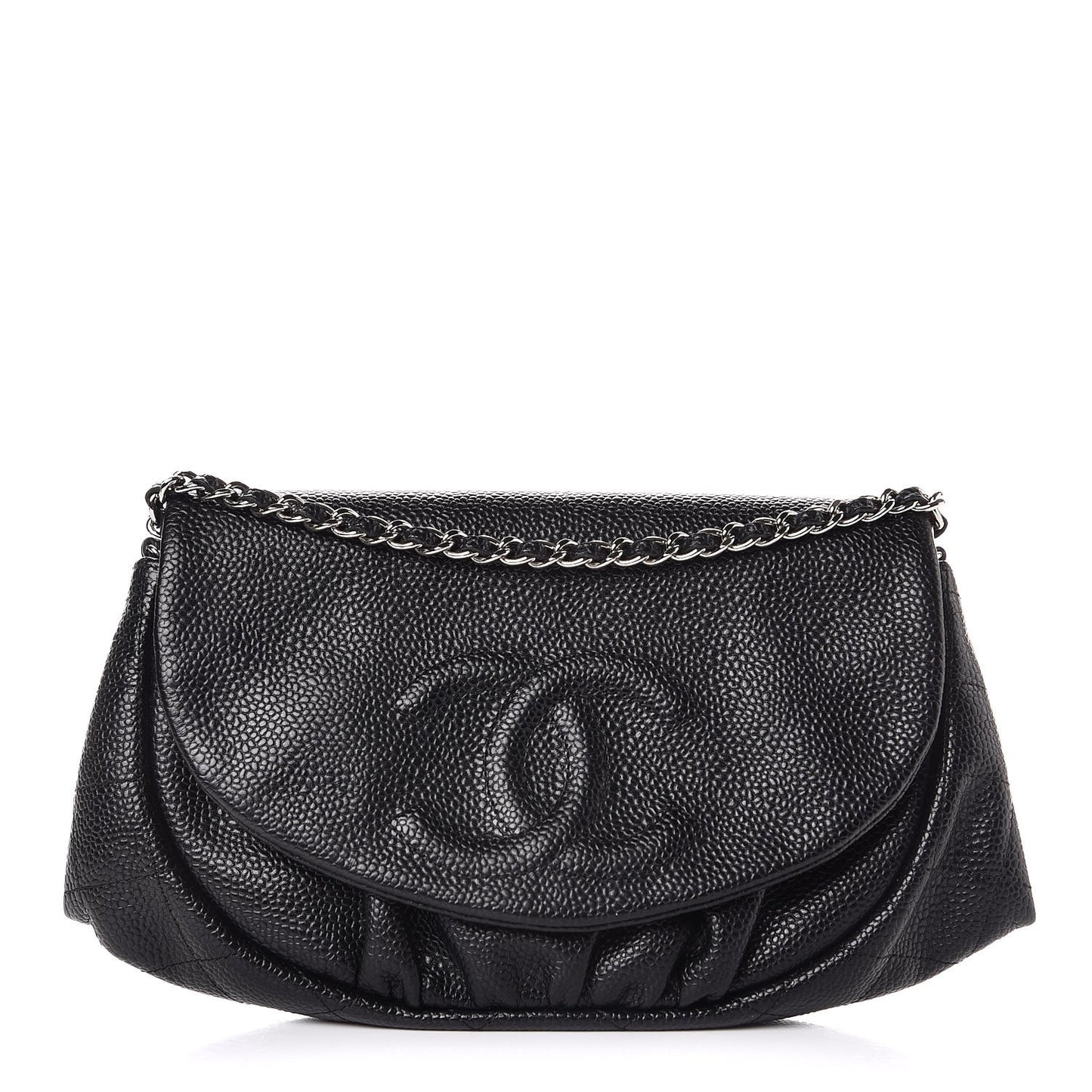 Caviar Half Moon Wallet On Chain WOC Black