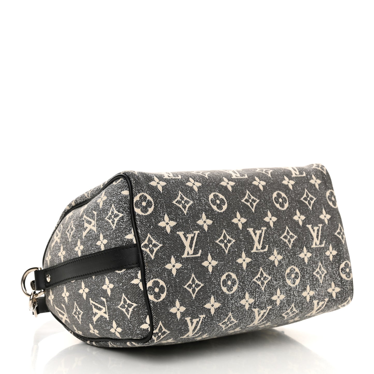 Denim Monogram Jacquard Speedy Bandouliere 25 Black