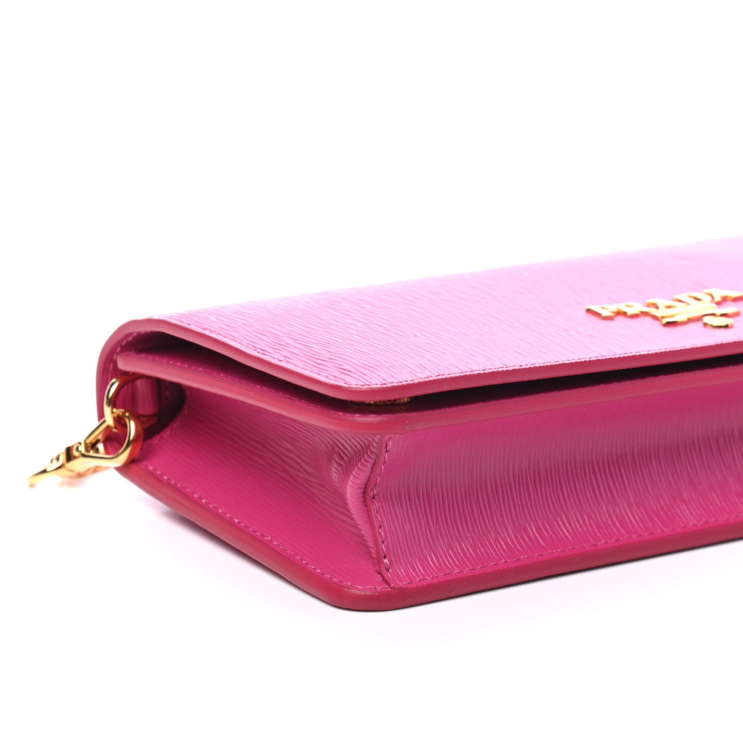 Vitello Move Metal Mini Crossbody Bag Fuxia