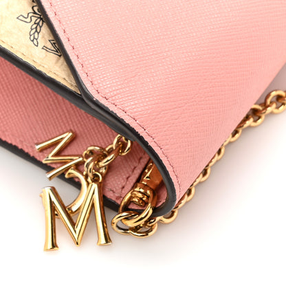 MCM Visetos Tri-Fold Crossbody Beige Soft Pink 16 of 16