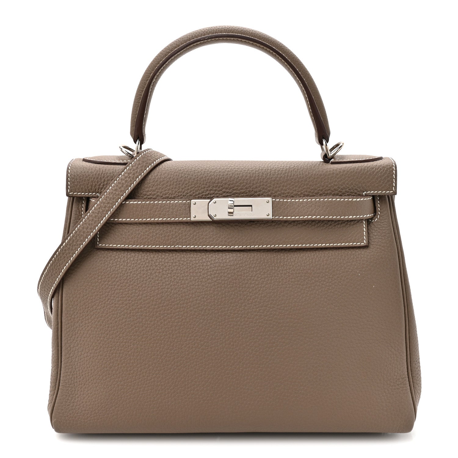 Hermes Togo Kelly Retourne 28 Etoupe 1 of 14