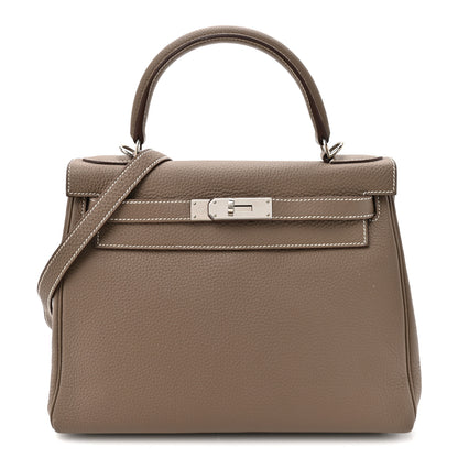 Hermes Togo Kelly Retourne 28 Etoupe 1 of 14