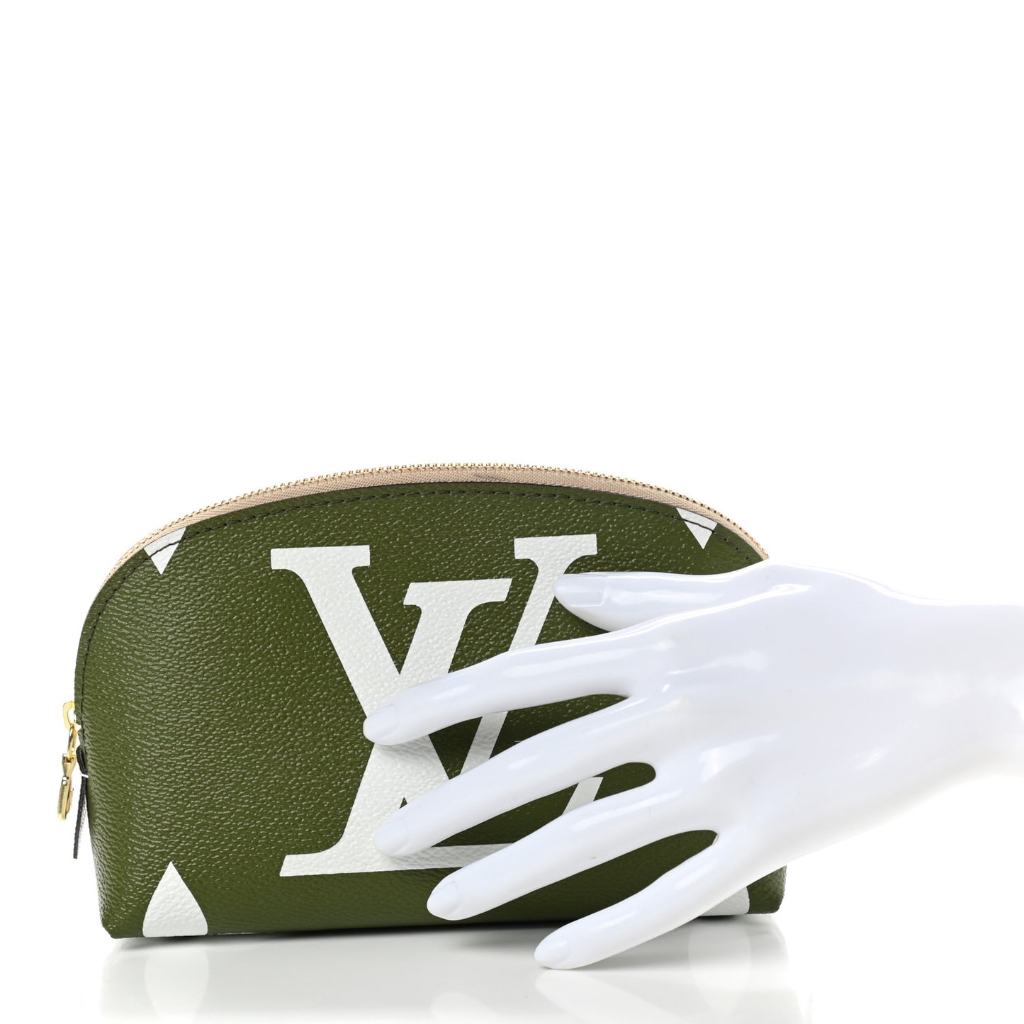 Monogram Giant Cosmetic Pouch Kaki