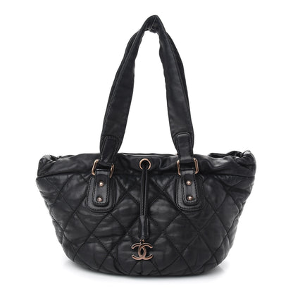 Chanel Lambskin Cloudy Bundle Tote Black 1 of 8