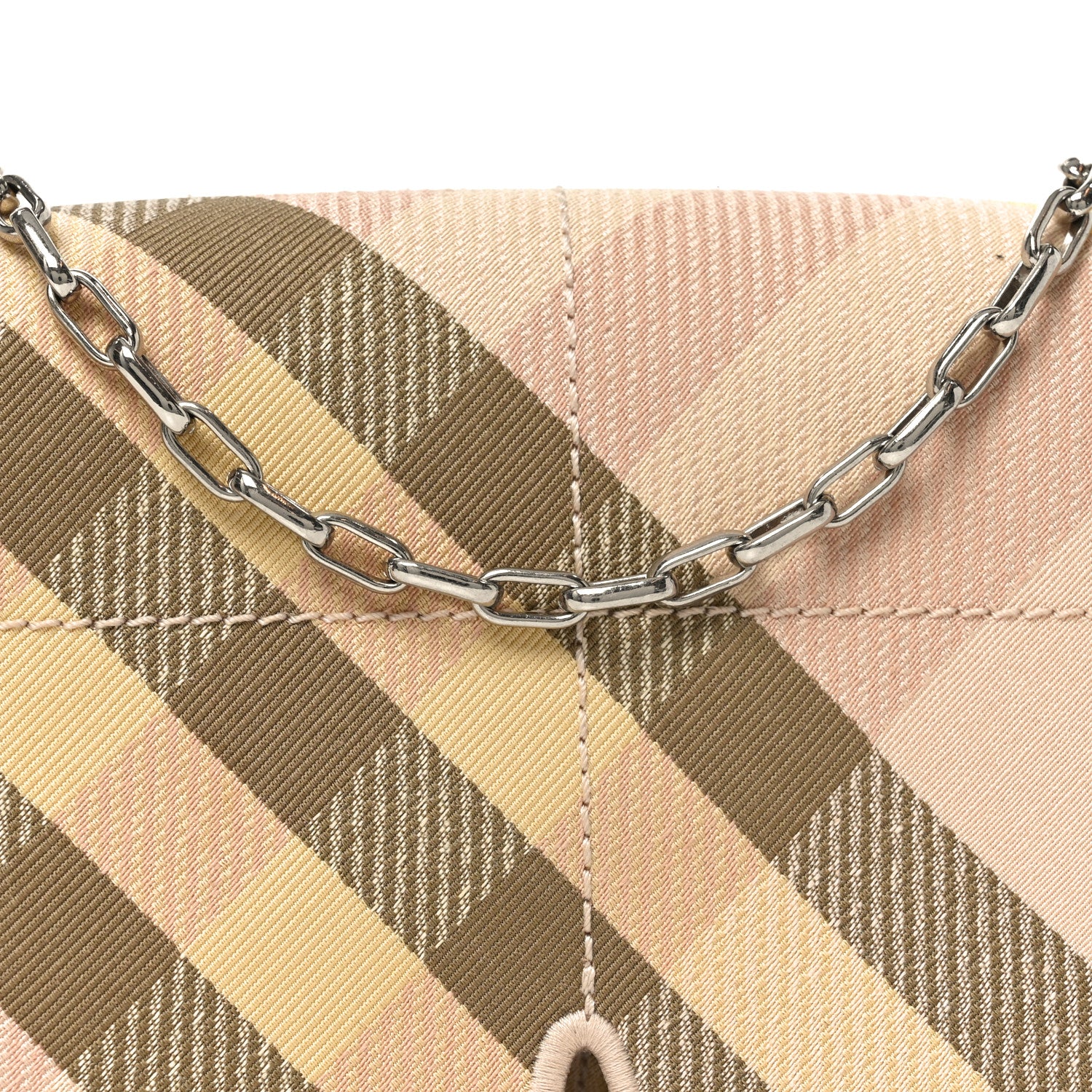 Burberry Jacquard Check Soft Snip Mini Chain Bag Teacup 7 of 9