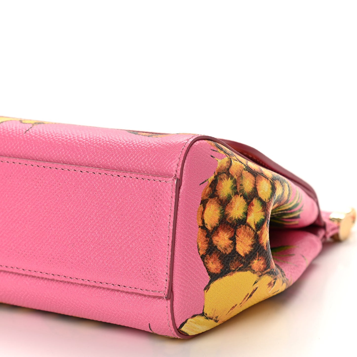 Dauphine Pineapple Print Small Miss Sicily Satchel Rosa