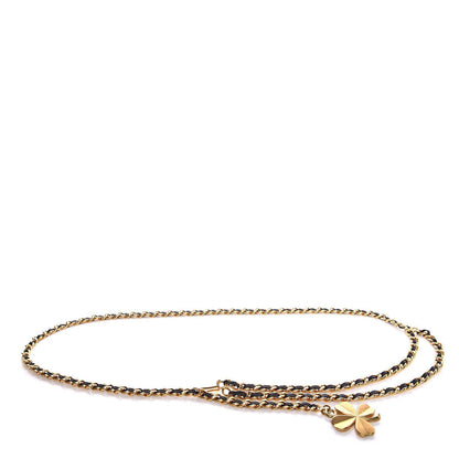 Chanel Metal Lambskin Chain CC Clover Belt Gold 1 of 4