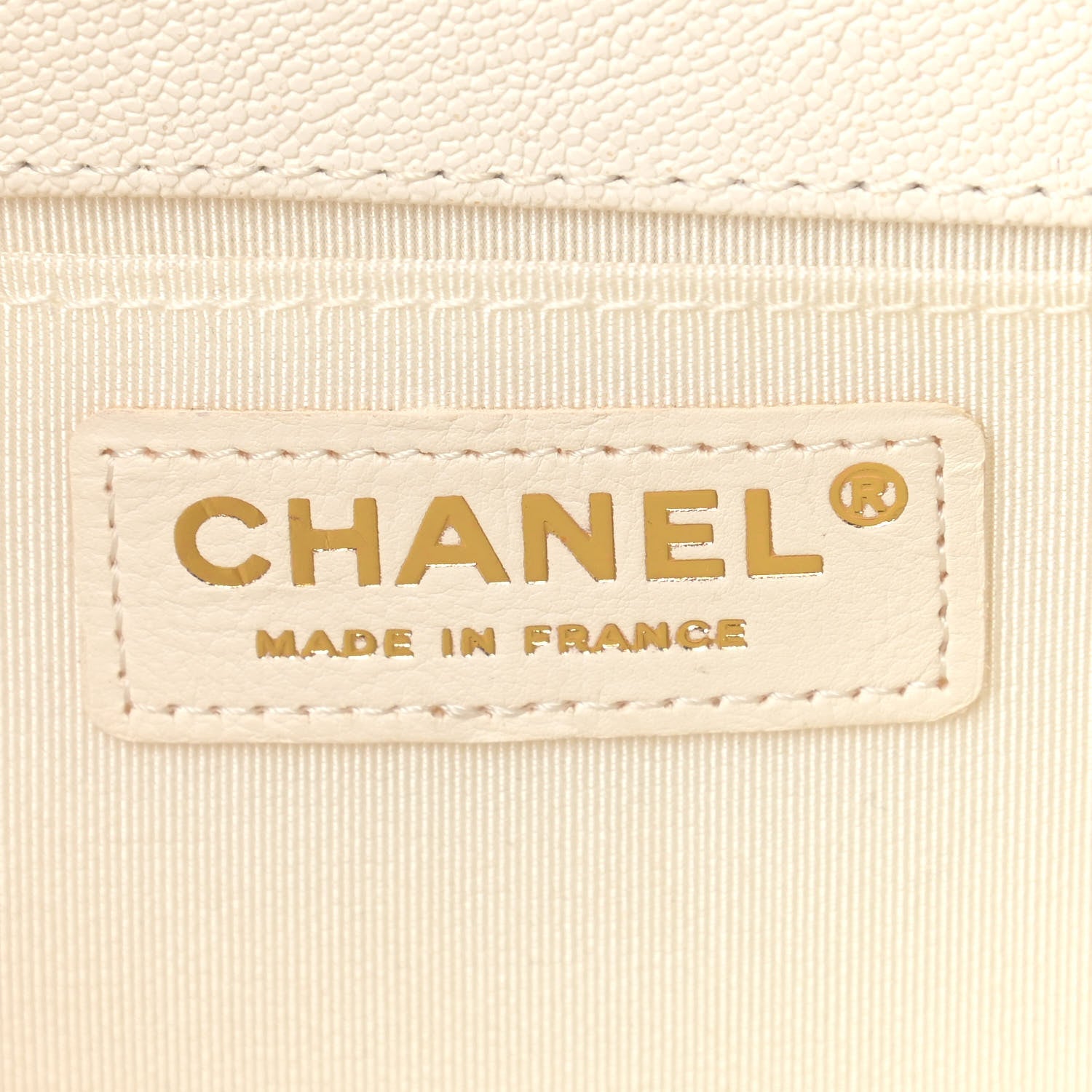 Chanel Caviar Quilted Medium Boy Flap White 6 of 12