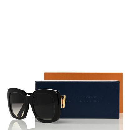 Louis Vuitton Square LV Empreinte Square Sunglasses Z1611W Black 7 of 7