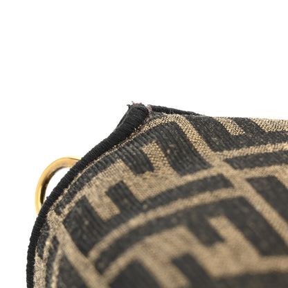 Fendi Fabric Jacquard FF 1974 Medium Baguette Tobacco Moro Black 11 of 11