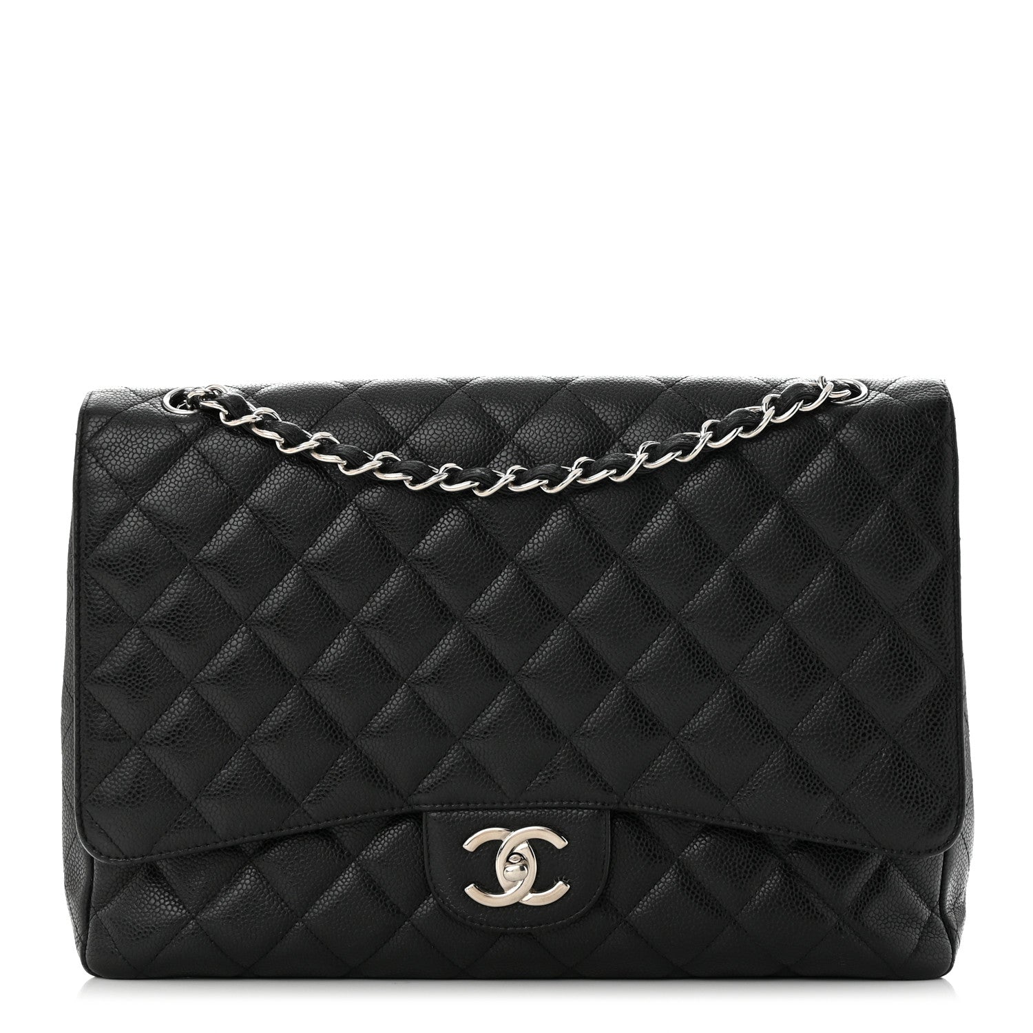 Chanel Caviar Quilted Maxi Double Flap Black 1 of 13