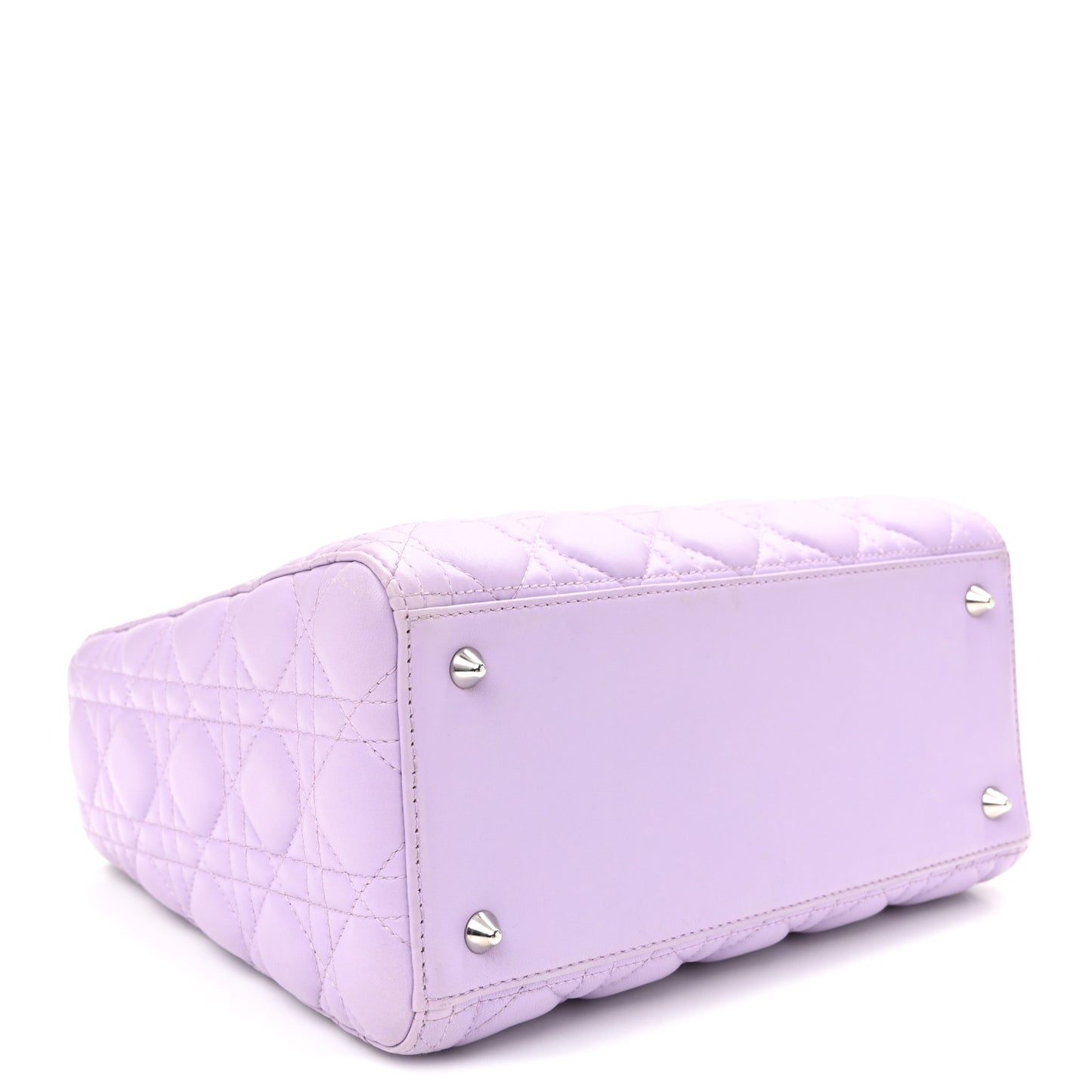 Lambskin Cannage Medium Lady Dior Purple