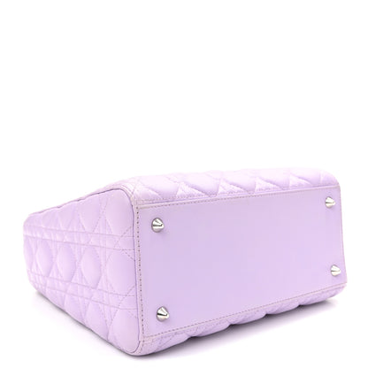Christian Dior Lambskin Cannage Medium Lady Dior Purple 4 of 10