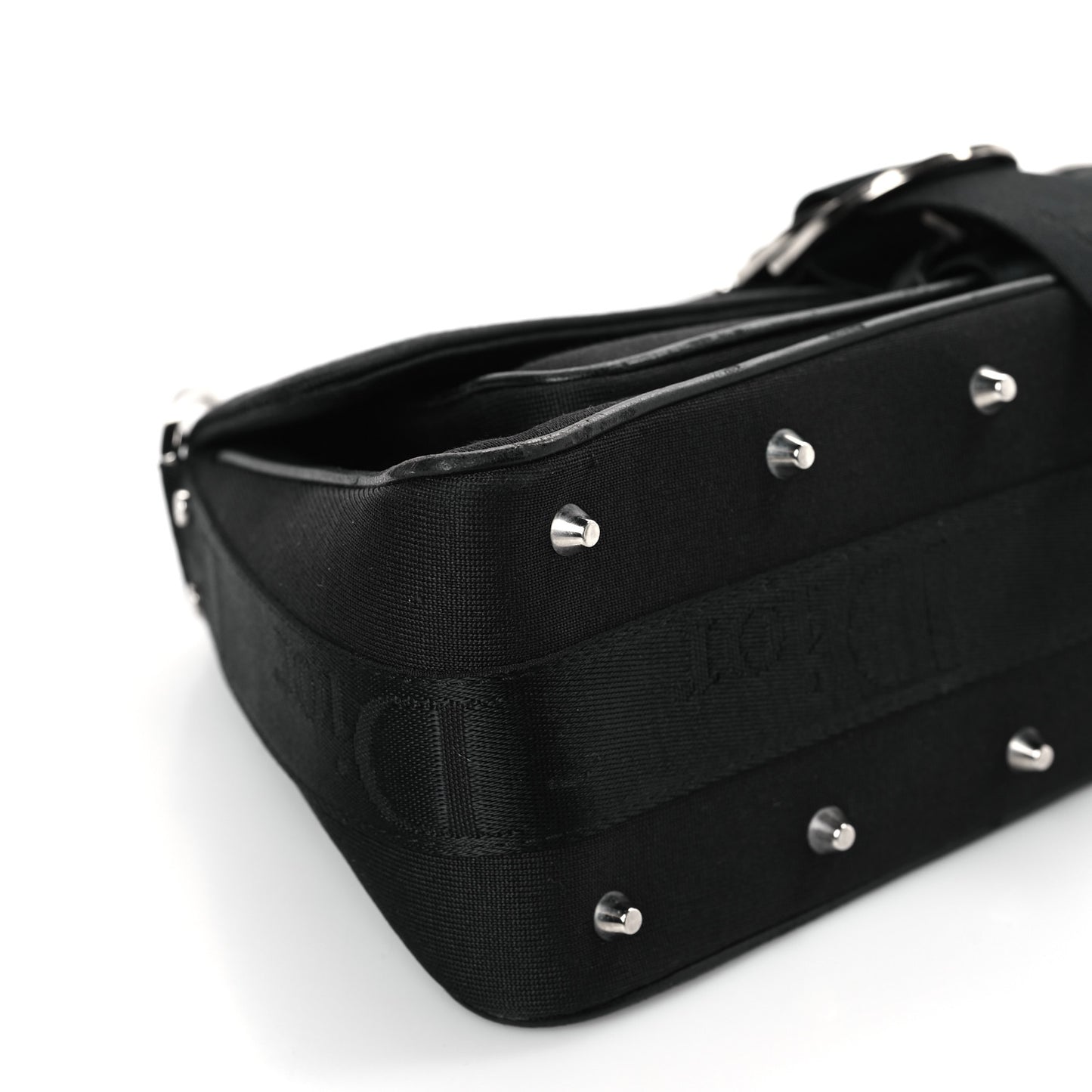 Silk Jersey Crystal Hardcore Clutch Black