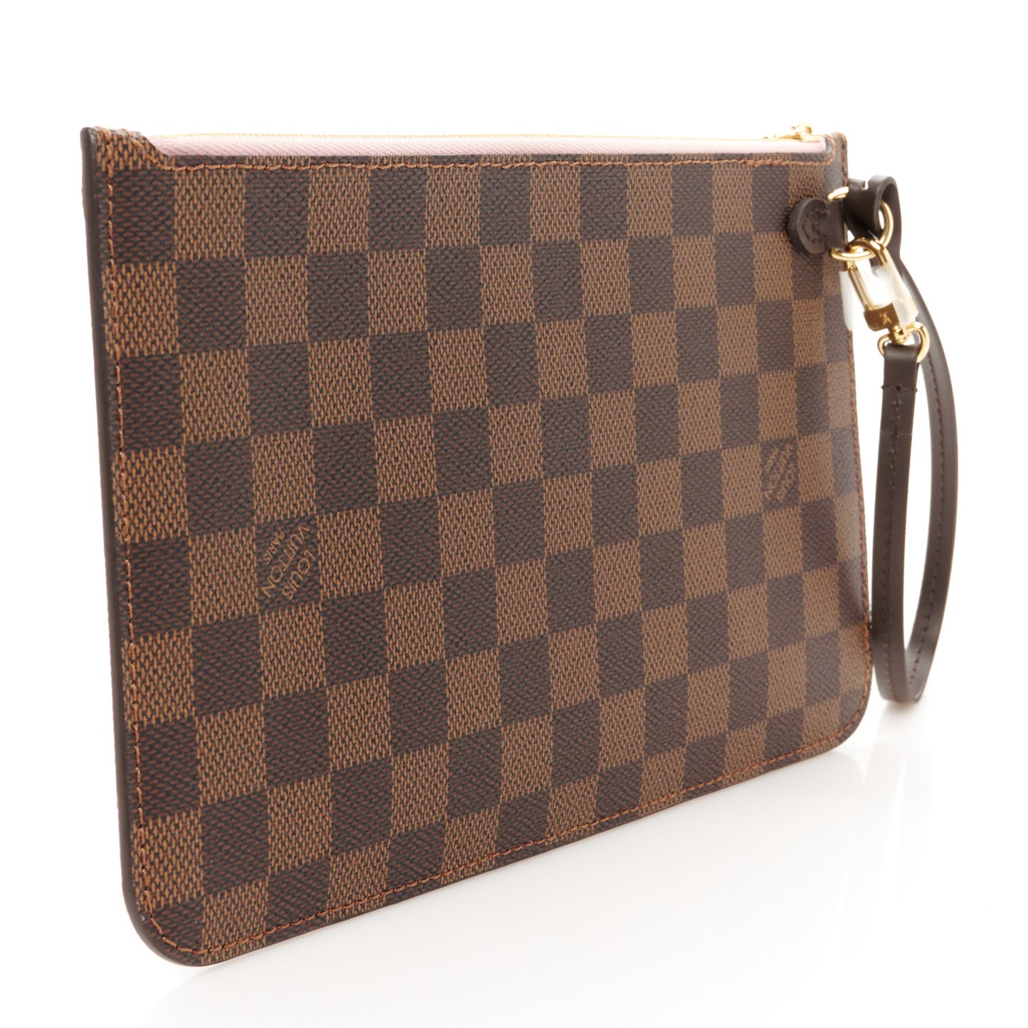 Damier Ebene Neverfull MM GM Pochette Rose Ballerine