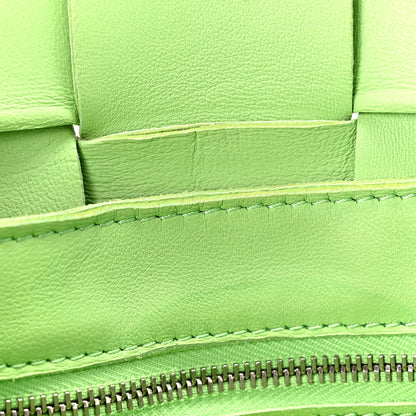 Bottega Veneta Lambskin Maxi Intrecciato Cassette Crossbody Bag Pistachio 11 of 14