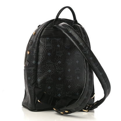 MCM Visetos Studded Small Stark M Backpack Black 3 of 10