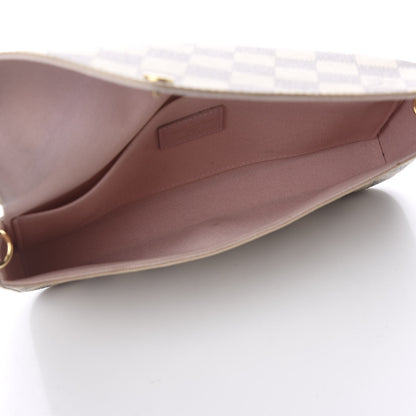 Louis Vuitton Damier Azur Pochette Felicie Chain Wallet Rose Ballerine 6 of 18
