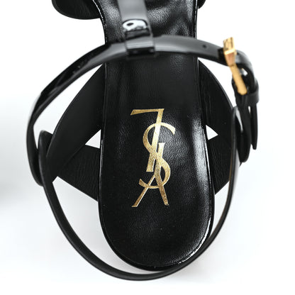 Saint Laurent Patent Tribute 105 Platform Sandals 39 Black 9 of 10