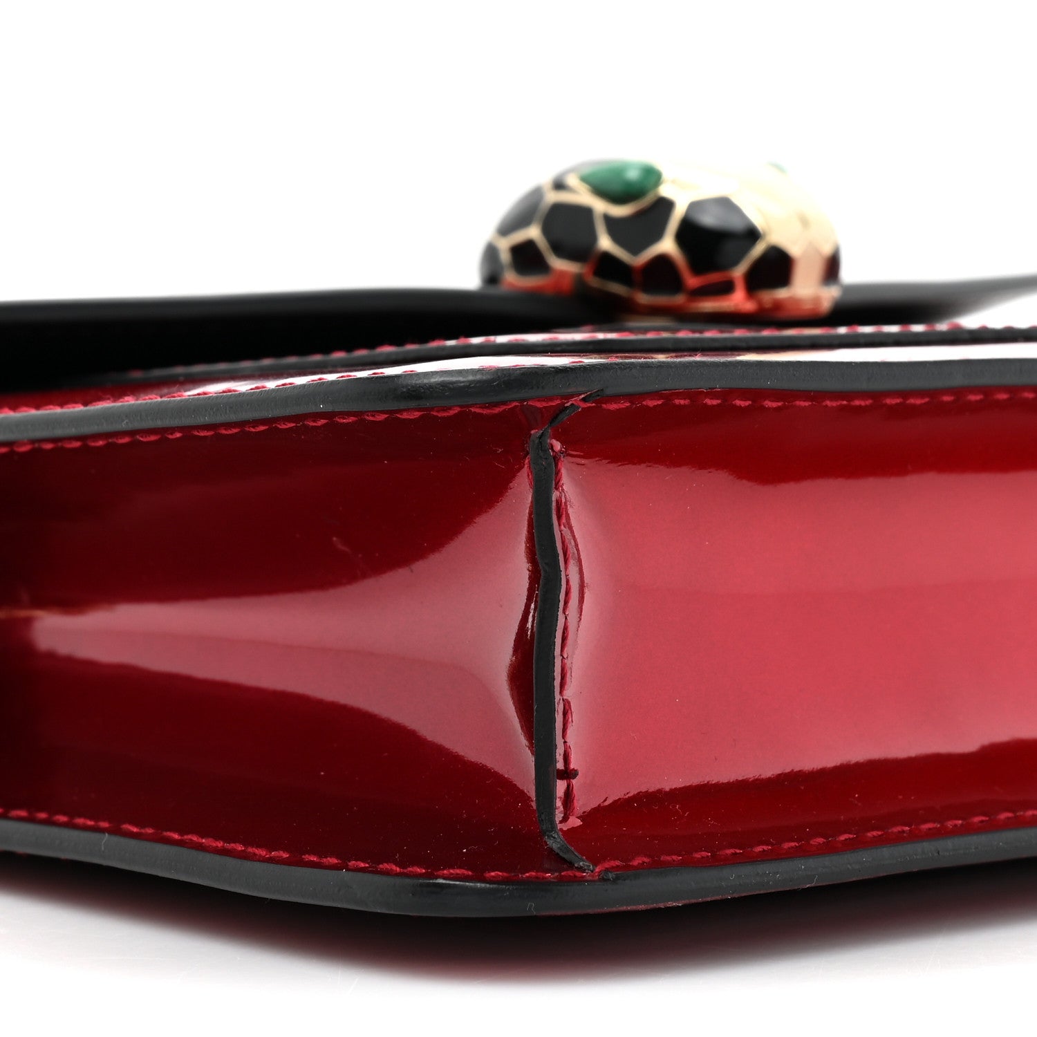 Bulgari Patent Serpenti Forever Crossbody Red 8 of 10