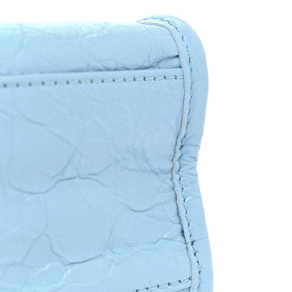 Balenciaga Agneau Classic Silver Hardware Mini City Logo Strap Baby Blue Black 13 of 13