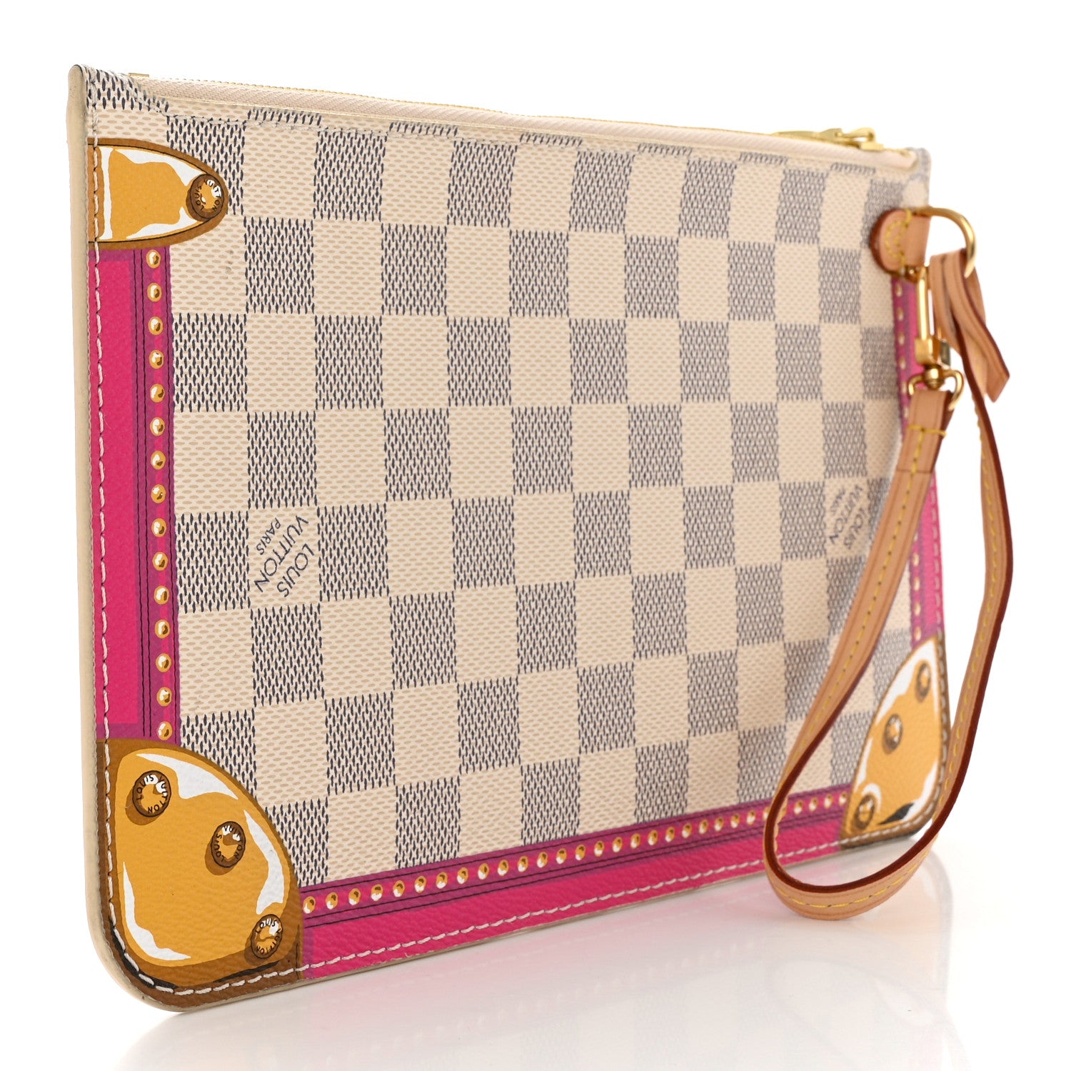 Louis Vuitton Damier Azur Miami Summer Trunks MM GM Pochette 3 of 7