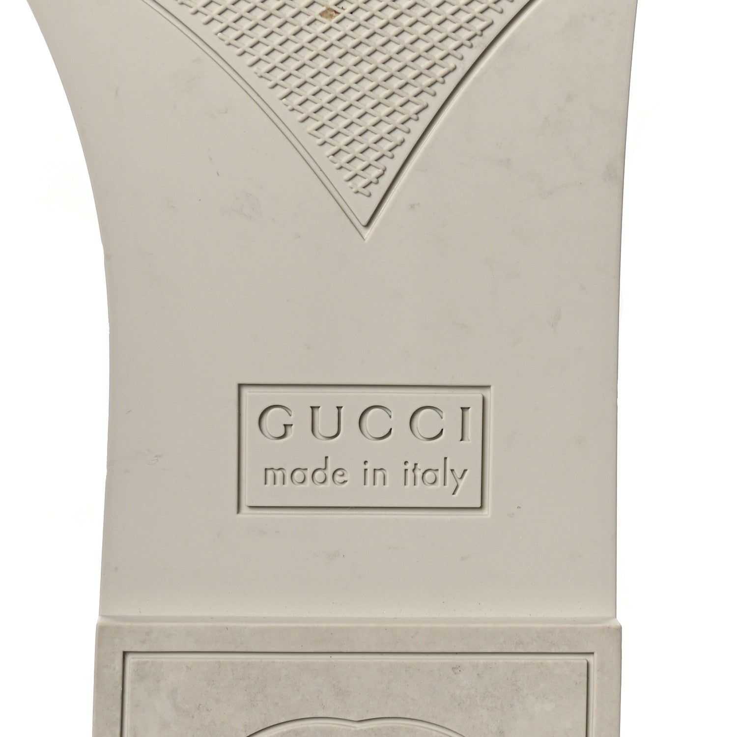 Gucci Rubber Interlocking G Womens Slide Sandals 40 Mystic White 7 of 9
