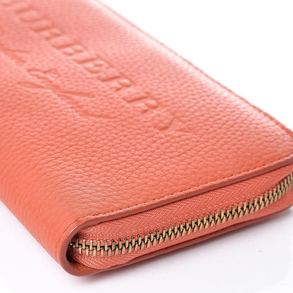 Burberry Soft Grain Elmore Zip Around Wallet Orange 6 of 8