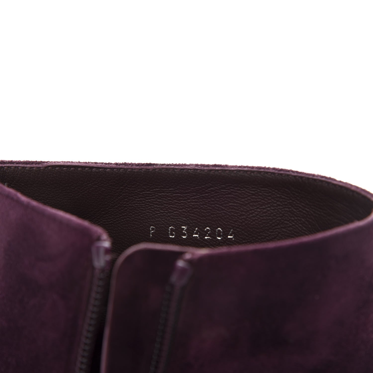 Chanel Suede Calfskin Patent Quilted CC Peep Toe Short Boots 40 Purple 9 of 9