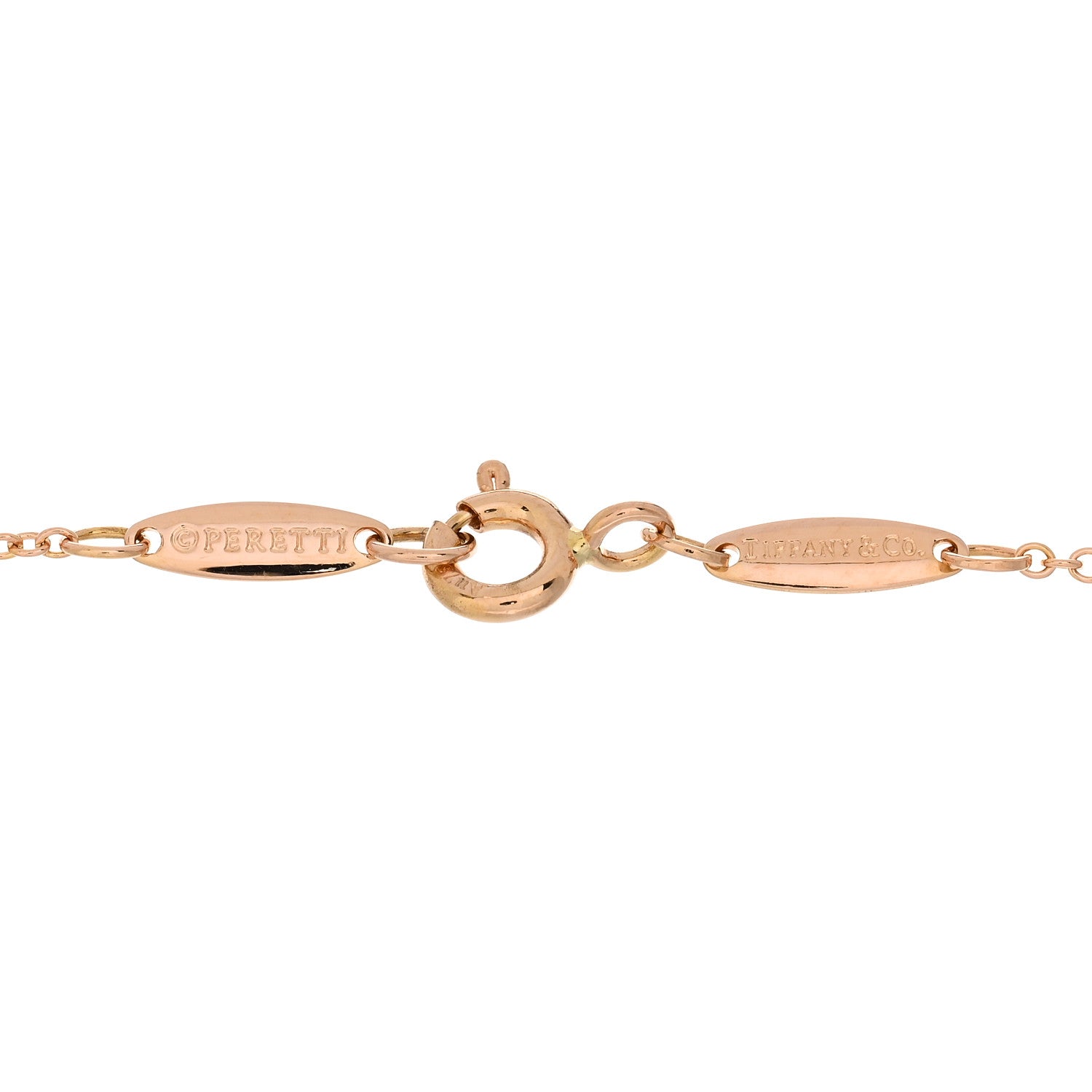 Tiffany 18K Rose Gold Diamond .14ct Elsa Peretti Diamonds By The Yard Bracelet 3 of 3