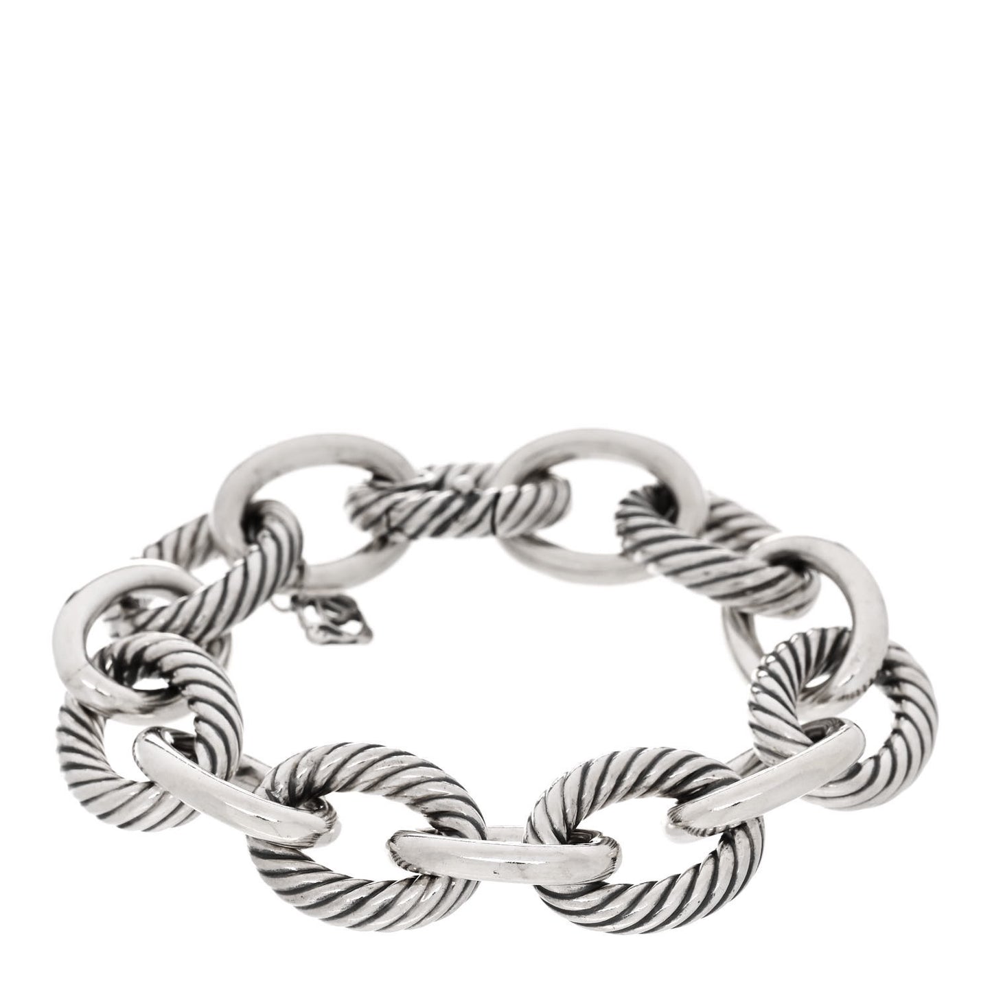 Sterling Silver 17mm Extra Large Oval Link Bracelet