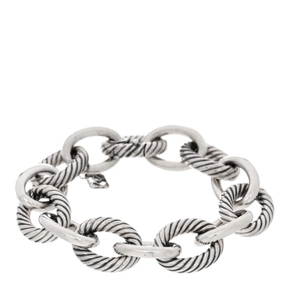 David Yurman Sterling Silver 17mm Extra Large Oval Link Bracelet 1 of 3