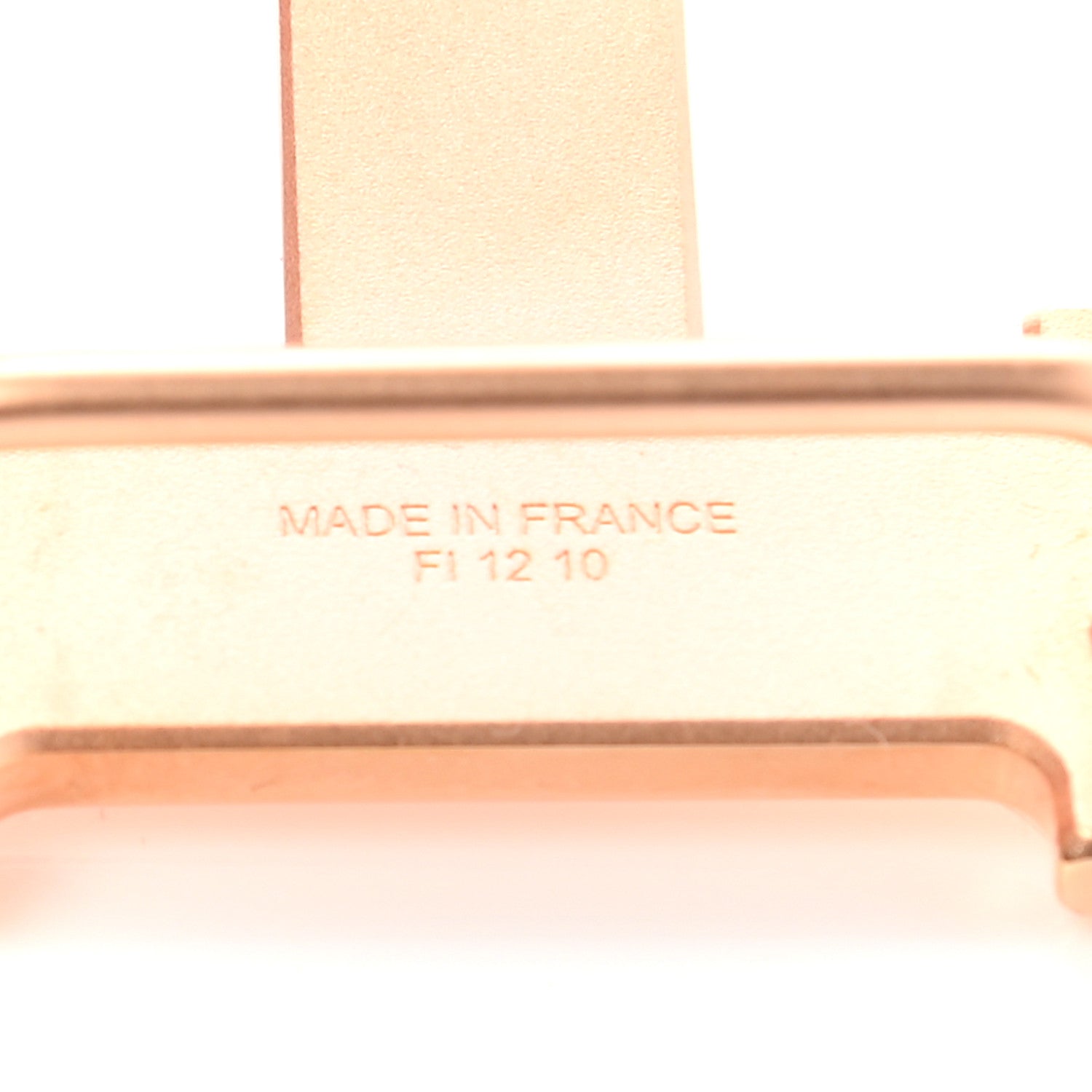 Hermes Polished 24mm H Belt Buckle Rose Gold 3 of 3