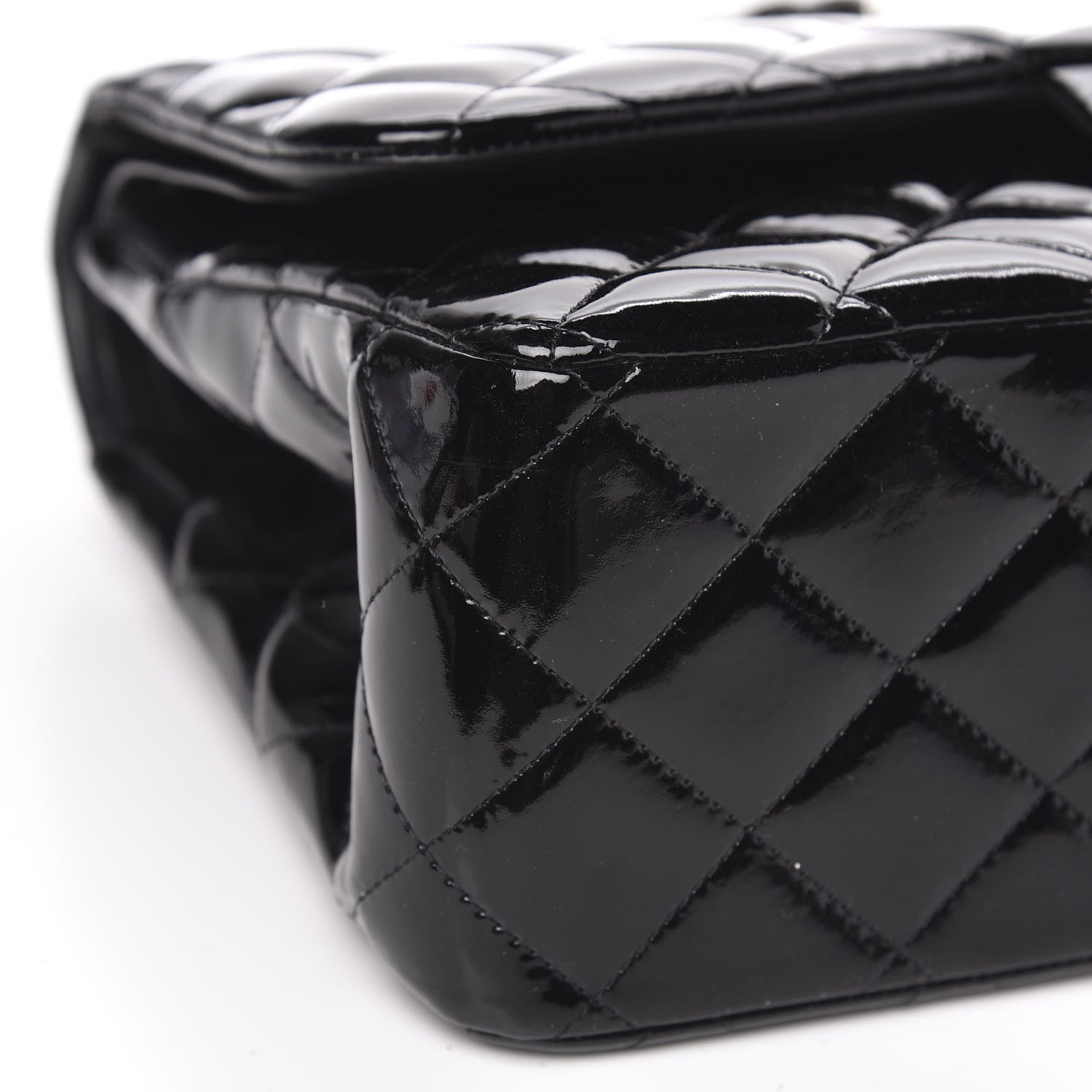 Chanel Patent Quilted Jumbo Double Flap Black 8 of 14