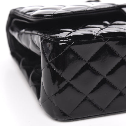 Chanel Patent Quilted Jumbo Double Flap Black 8 of 14