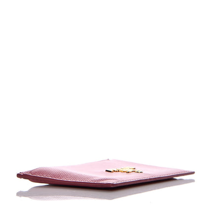 Prada Saffiano Metal Card Case Pink 4 of 11