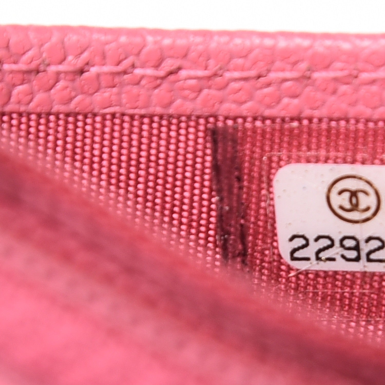 Chanel Caviar Card Holder Pink 7 of 10