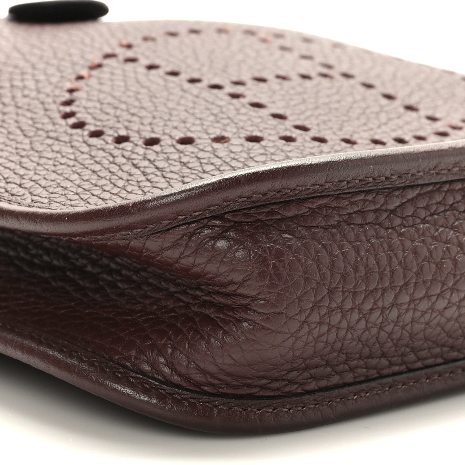 Hermes Taurillon Clemence Evelyne TPM Rouge Sellier 8 of 9