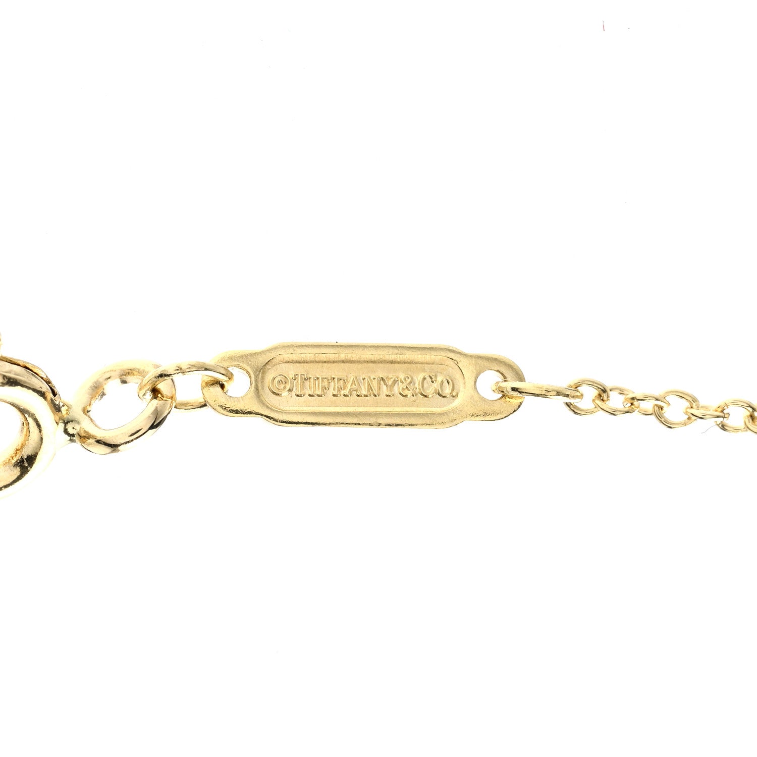 Tiffany 18K Yellow Gold Small T Smile Pendant Necklace 5 of 7