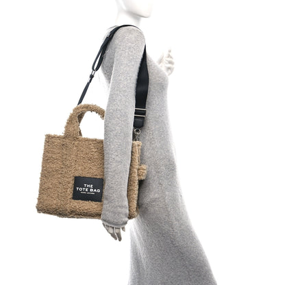 Marc Jacobs Polyester Cotton Medium The Teddy Traveler Tote Bag Beige 2 of 12
