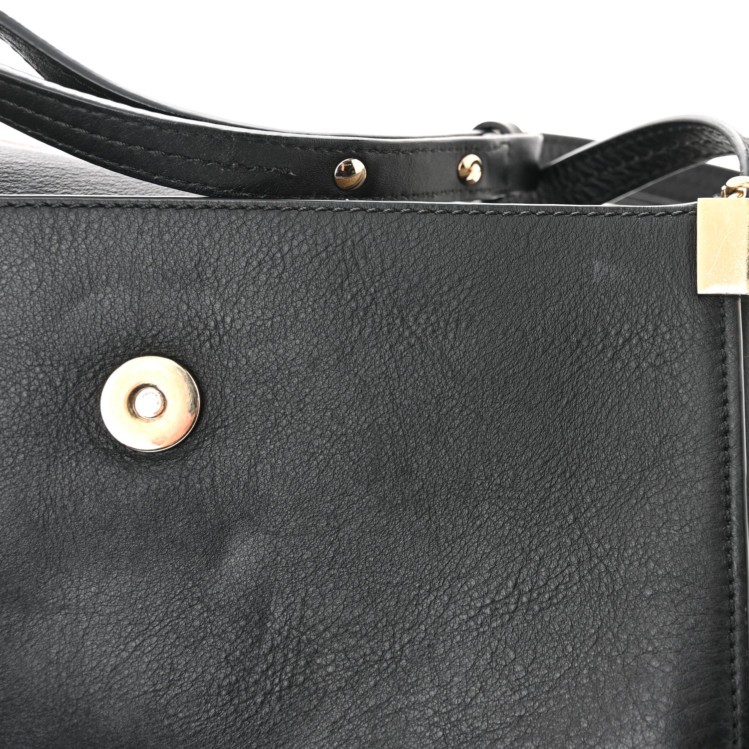 Chloe Suede Calfskin Small Faye Shoulder Bag Black 12 of 15